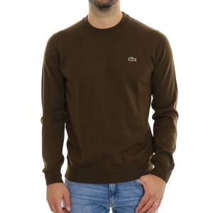 MAGLIA GIROCOLLO MARRONE
